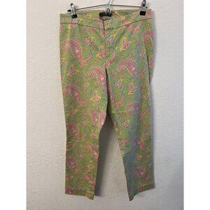 Lauren Ralph Lauren paisley pants womens size 8